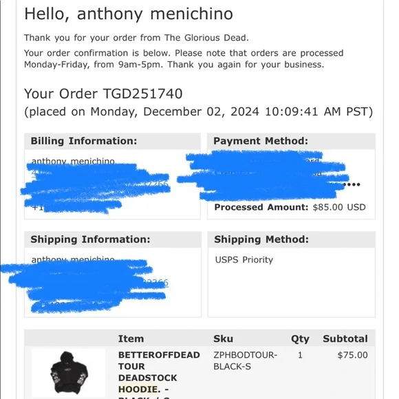 BETTEROFFDEAD FBZ Black Hoodie - Picture 6 of 6